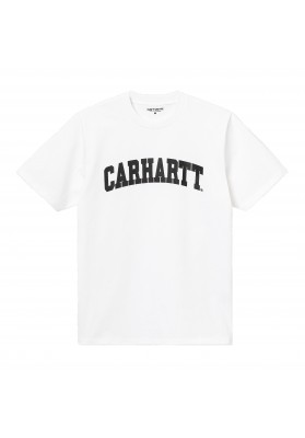CARHARTT WIP UNIVERSITY T-SHIRT WHITE/BLACK