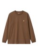 CARHARTT WIP L/S CHASE T-SHIRT TAMARIND/GOLD