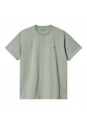 CARHARTT WIP CHASE T-SHIRT GLASSY TEAL/GOLD