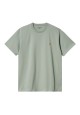 CARHARTT WIP CHASE T-SHIRT GLASSY TEAL/GOLD