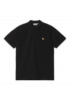 CARHARTT WIP S/S Chase Pique Polo Black/Gold