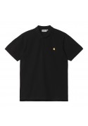 CARHARTT WIP S/S Chase Pique Polo Black/Gold