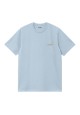 CARHARTT WIP S/S American Script T-Shirt Froasted Blue