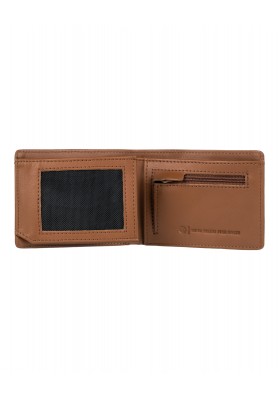 ELEMENT Cartera de Cuero Segur Marrón