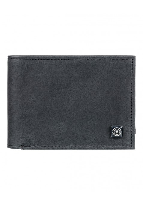 ELEMENT Cartera de Cuero Segur Negra