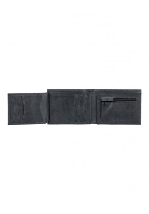 ELEMENT Cartera de Cuero Segur Negra