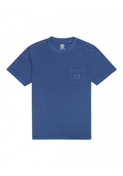 ELEMENT Camiseta Basic Pocket Azul
