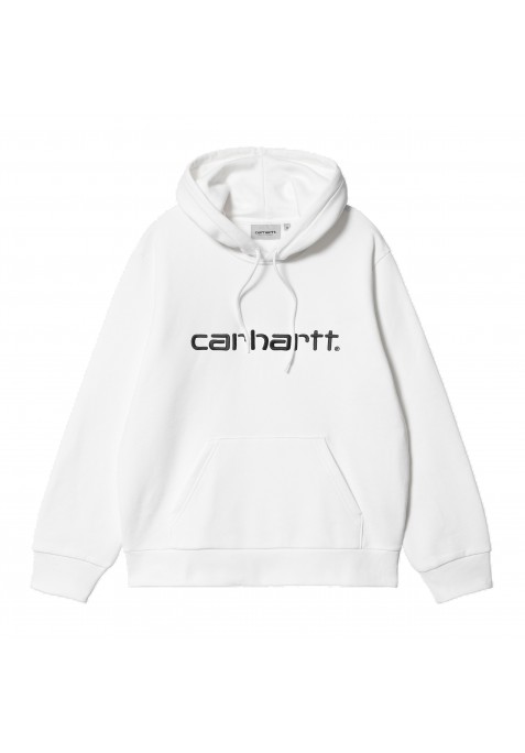 CARHARTT WIP HOODED CARHARTT SWEAT WHITE