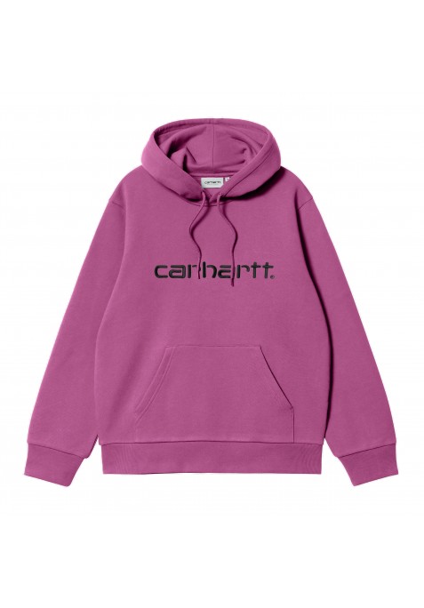 CARHARTT WIP HOODED CARHARTT SWEAT MAGENTA