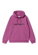 CARHARTT WIP HOODED CARHARTT SWEAT MAGENTA