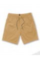 VOLCOM Frickin Elastic Waist Short Dark Khaki