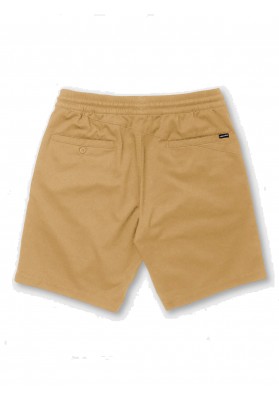 VOLCOM Frickin Elastic Waist Short Dark Khaki