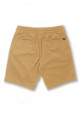 VOLCOM Frickin Elastic Waist Short Dark Khaki